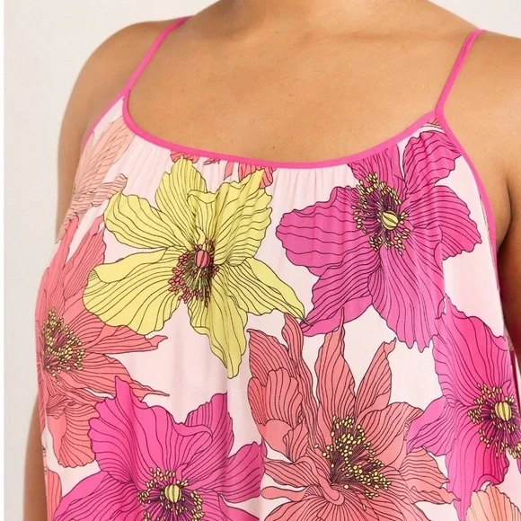 Floral Maxi Dress in Pink and Yellow - Picture 4 of 7